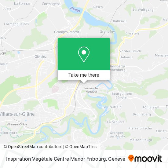 Inspiration Végétale Centre Manor Fribourg map