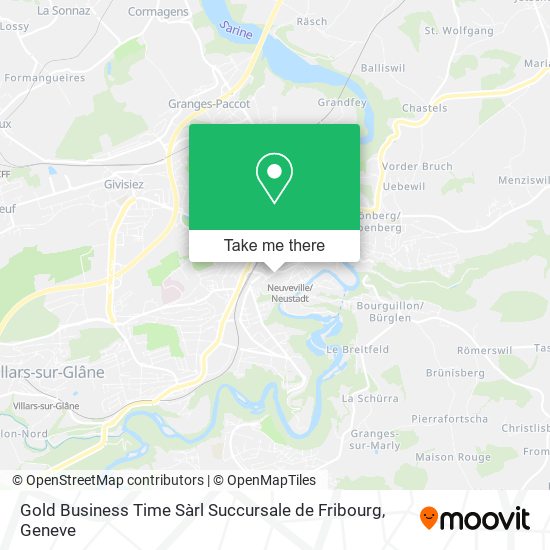 Gold Business Time Sàrl Succursale de Fribourg map