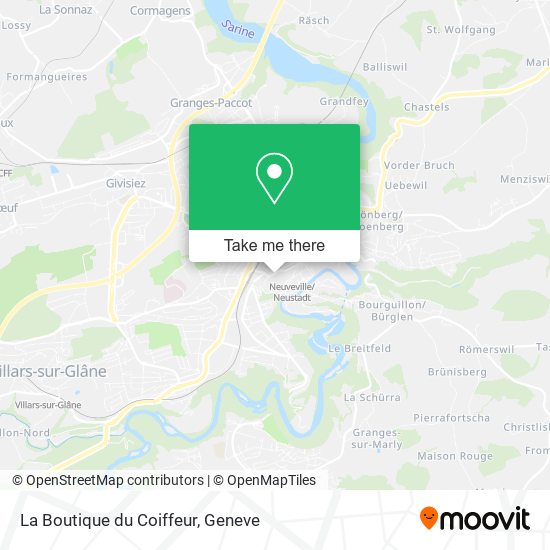 La Boutique du Coiffeur map