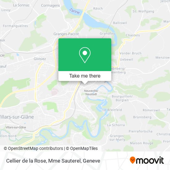 Cellier de la Rose, Mme Sauterel map