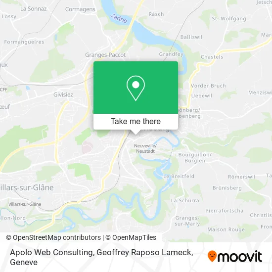 Apolo Web Consulting, Geoffrey Raposo Lameck map