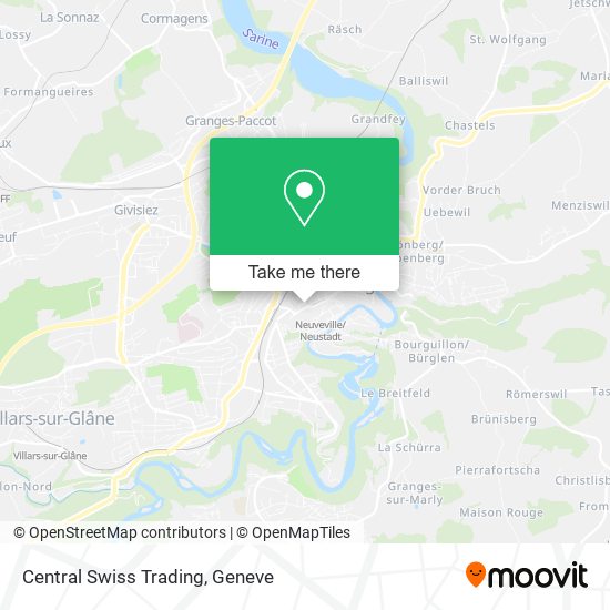 Central Swiss Trading map