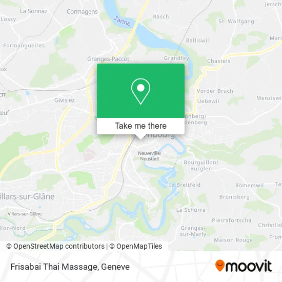 Frisabai Thai Massage map