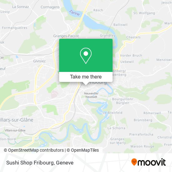 Sushi Shop Fribourg map