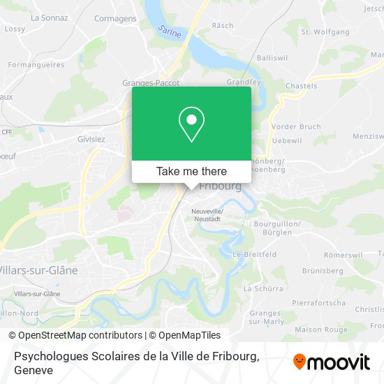 Psychologues Scolaires de la Ville de Fribourg map