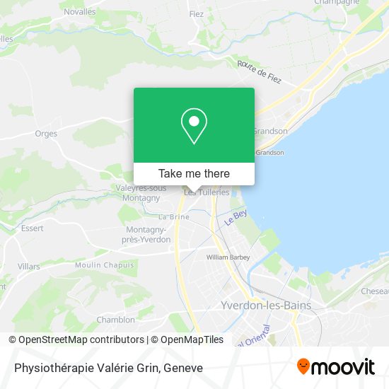 Physiothérapie Valérie Grin map