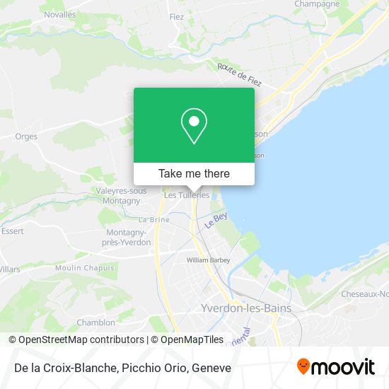 De la Croix-Blanche, Picchio Orio map