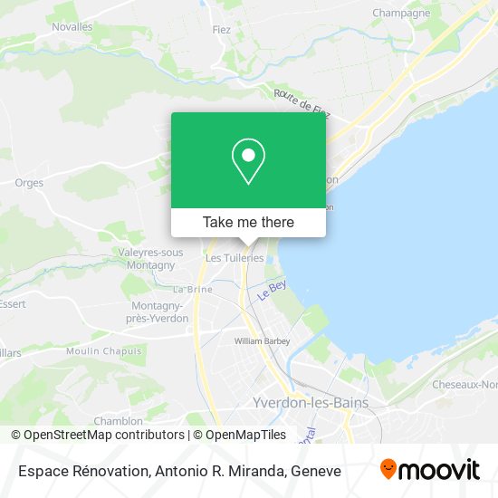Espace Rénovation, Antonio R. Miranda map