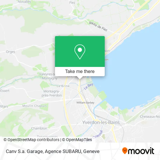 Canv S.a. Garage, Agence SUBARU map