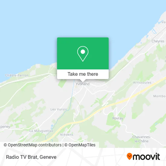 Radio TV Brat map