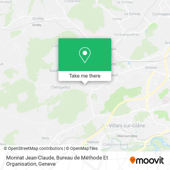 Monnat Jean-Claude, Bureau de Méthode Et Organisation map