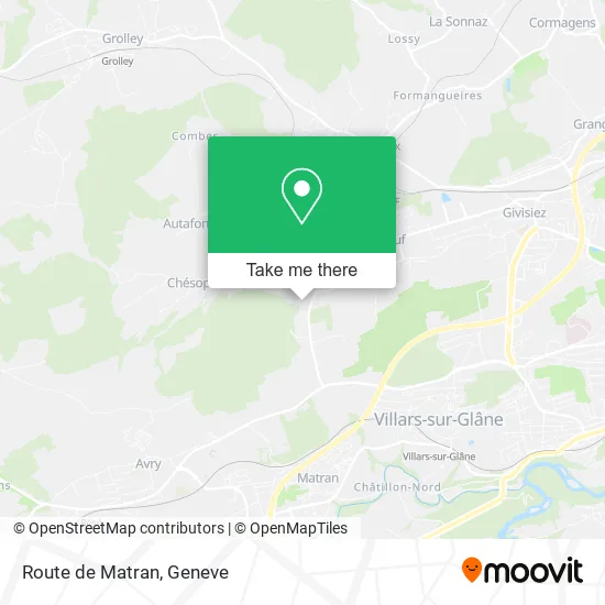 Route de Matran map