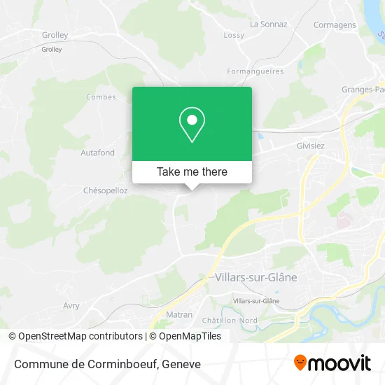 Commune de Corminboeuf map