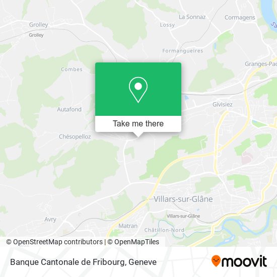 Banque Cantonale de Fribourg map