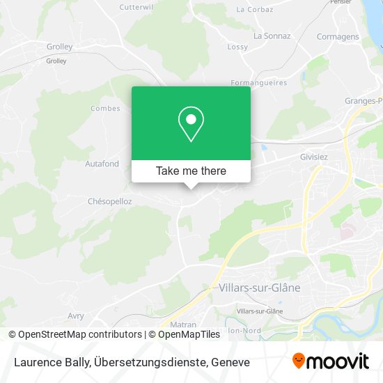 Laurence Bally, Übersetzungsdienste map