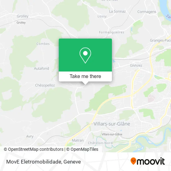 MovE Eletromobilidade map