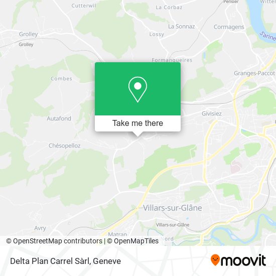 Delta Plan Carrel Sàrl map