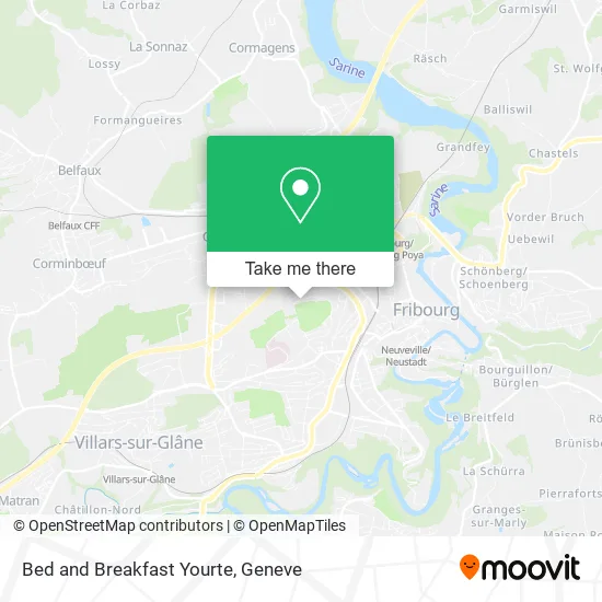 Bed and Breakfast Yourte map