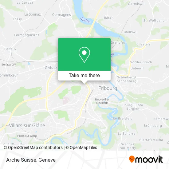 Arche Suisse map