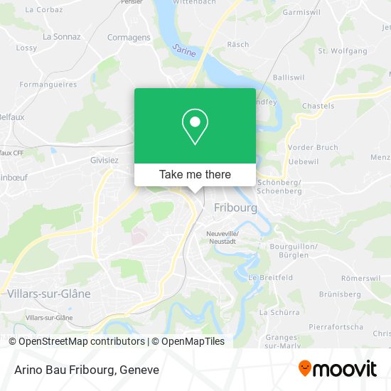 Arino Bau Fribourg map
