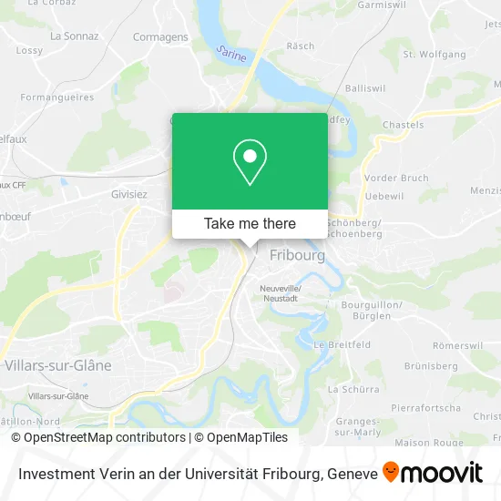 Investment Verin an der Universität Fribourg map