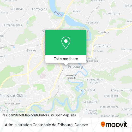 Administration Cantonale de Fribourg map