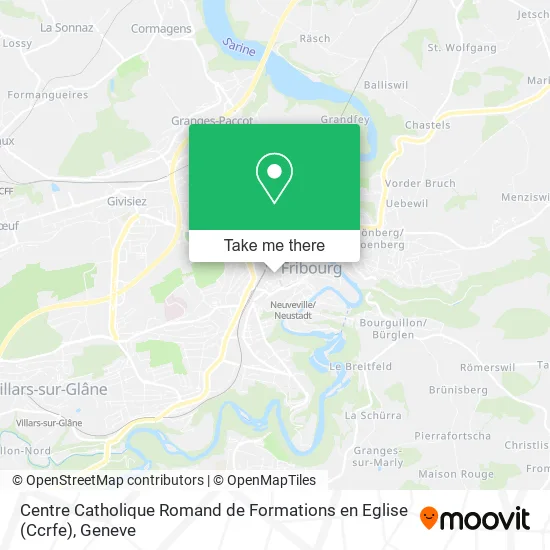 Centre Catholique Romand de Formations en Eglise (Ccrfe) map