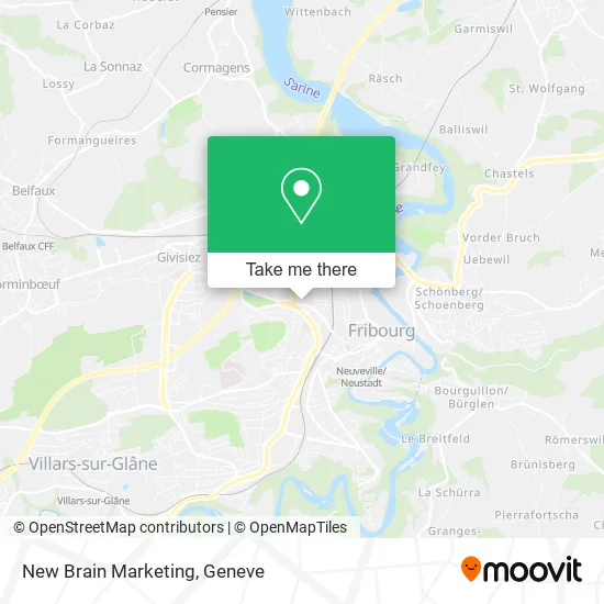 New Brain Marketing map