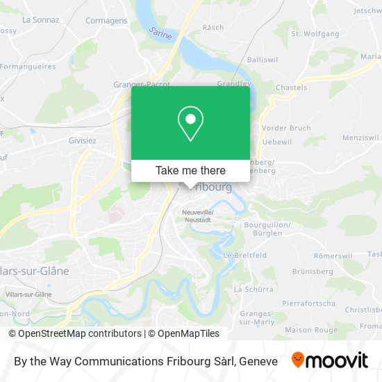By the Way Communications Fribourg Sàrl map