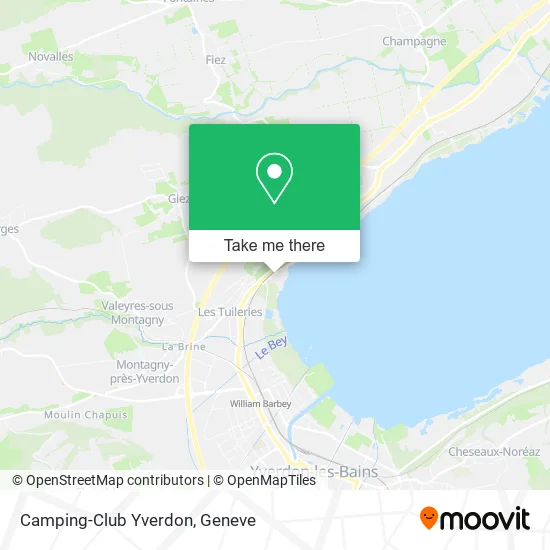 Camping-Club Yverdon map