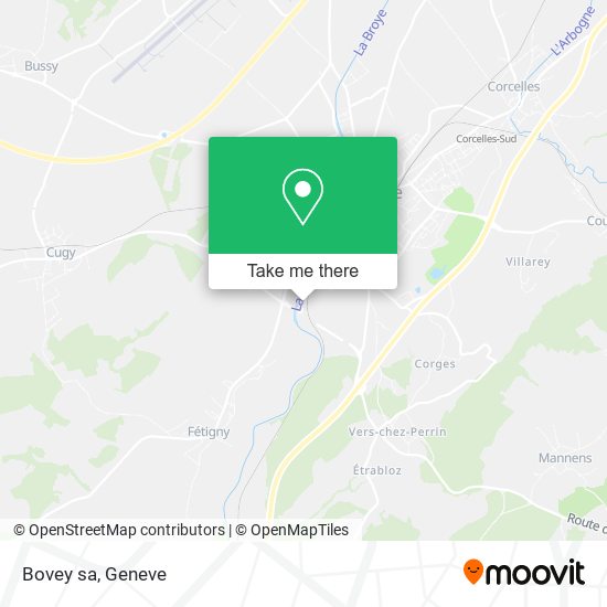 Bovey sa map