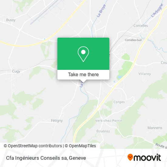 Cfa Ingénieurs Conseils sa map