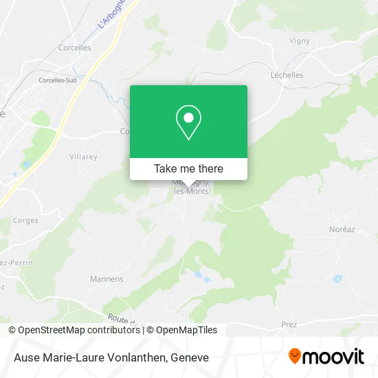 Ause Marie-Laure Vonlanthen map
