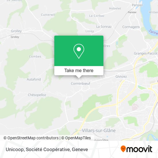 Unicoop, Société Coopérative map