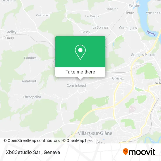 Xb83studio Sàrl map