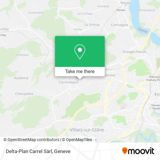 Delta-Plan Carrel Sàrl map