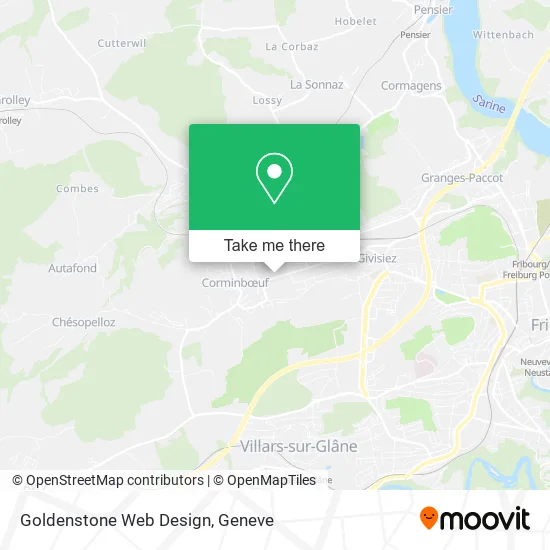 Goldenstone Web Design map