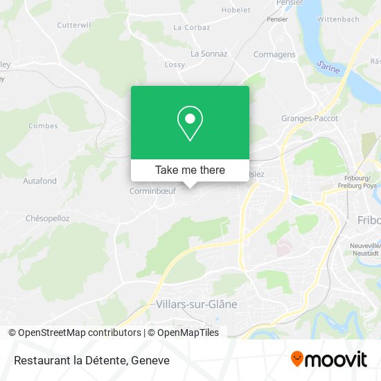 Restaurant la Détente map