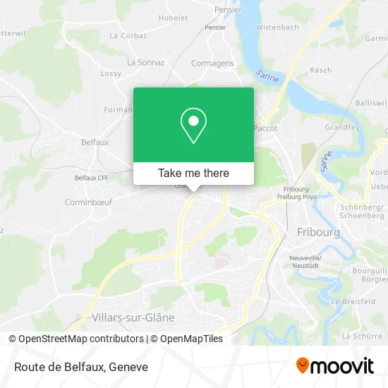 Route de Belfaux map