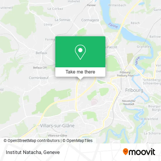 Institut Natacha map