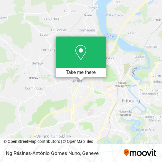 Ng Résines-António Gomes Nuno map