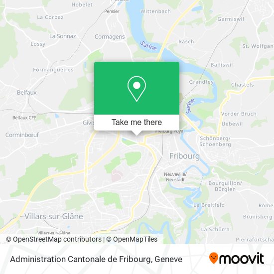 Administration Cantonale de Fribourg map