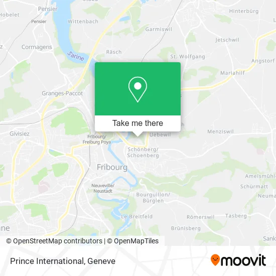 Prince International map