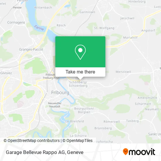 Garage Bellevue Rappo AG map