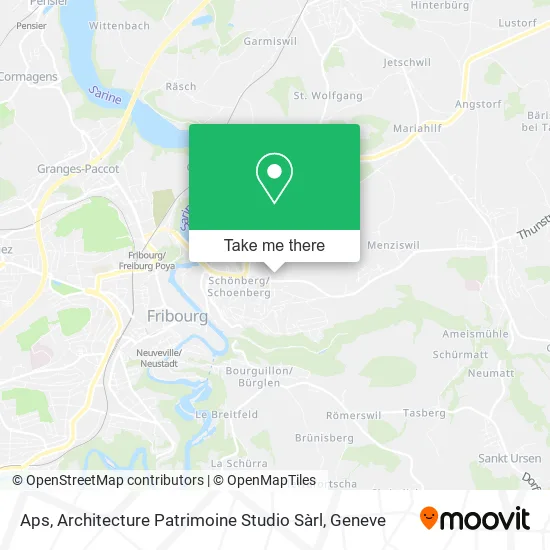 Aps, Architecture Patrimoine Studio Sàrl map