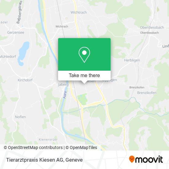 Tierarztpraxis Kiesen AG map