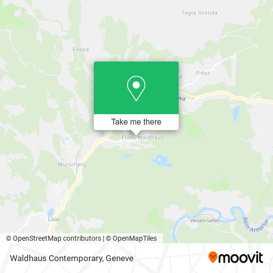 Waldhaus Contemporary map
