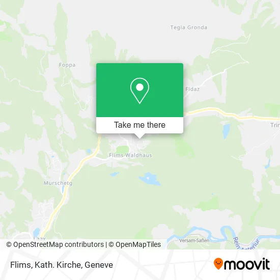 Flims, Kath. Kirche map