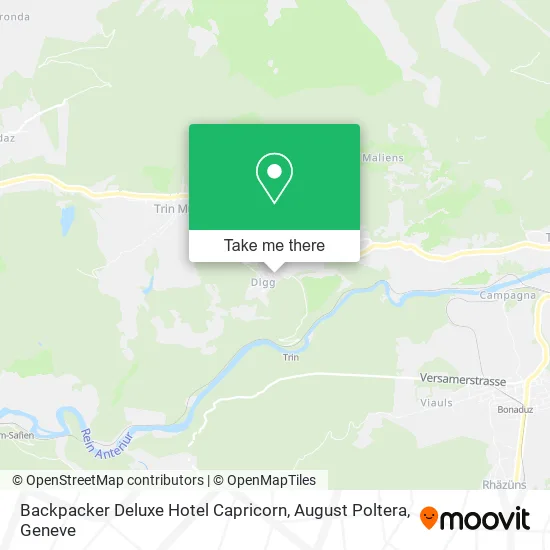 Backpacker Deluxe Hotel Capricorn, August Poltera map