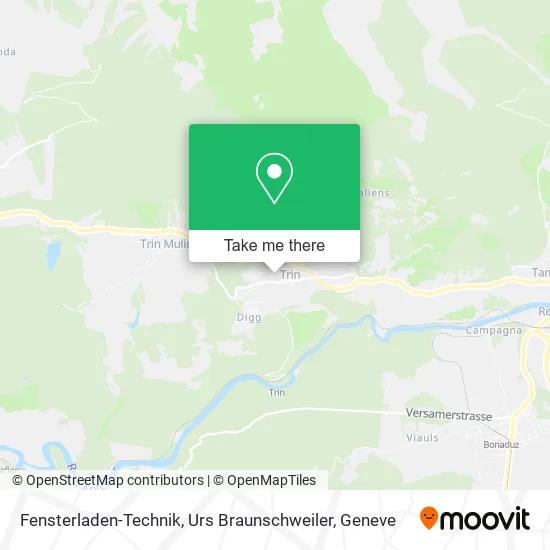 Fensterladen-Technik, Urs Braunschweiler map